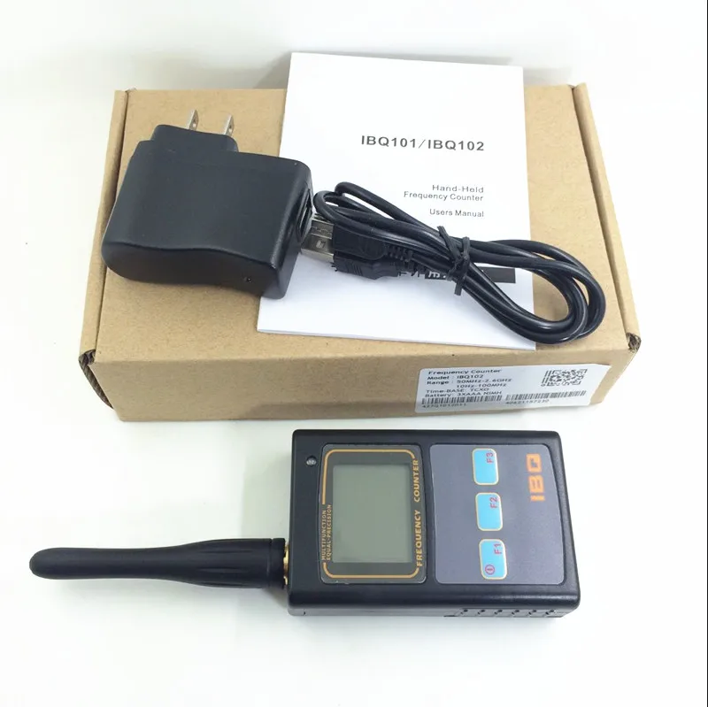 Portable Frequency Meter Tester IBQ102 Upgraded Two Way Radio Frequency Counter Wide Test Range 10MHz-2600MHz Sensitive