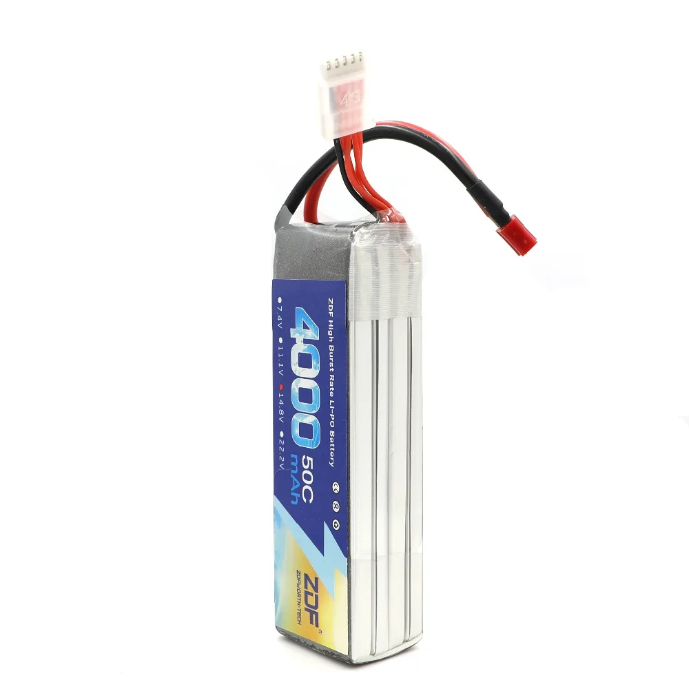 ZDF 4000mAh 4S 14.8V 50C bateria Lipo