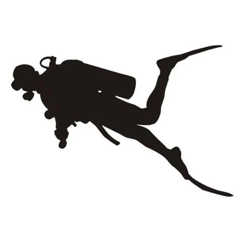 Interesting Diver Diving Snorkeling Vinyl Wall Switch Sticker 5WS0150