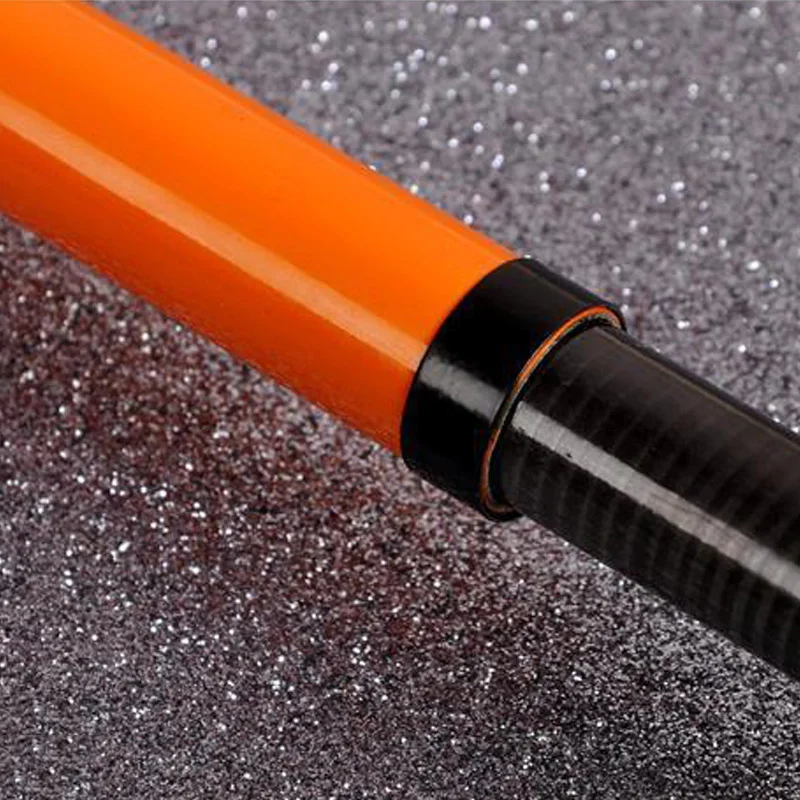 New design orange carbon spinning fishing rod 2.7 3.6 4.5 5.4 6.3m telescopic rock fishing rod  sea pole travel hand rod