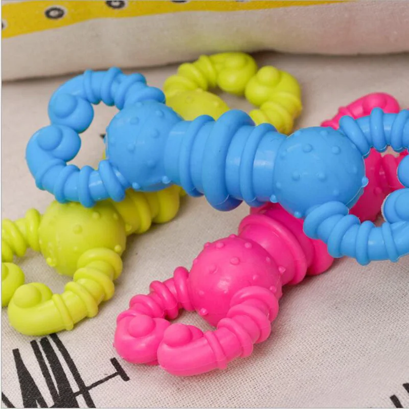 1pcs Pet Dog Toys Cute TPR Crayfish Toy Rubber Resistant Interactive Bite Clean Teeth Chew Toy for Small Dog Supplies 11.5 cm