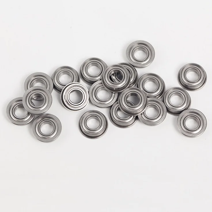 100pcs/500pcs MF115ZZ MF115Z MF115 ZZ Z 5x11x4 mm flange deep groove Ball Bearing Miniature 5*11*4mm double shielded