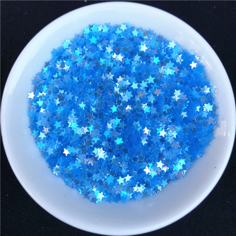 10 g/pacco 3 millimetri Star Del Chiodo Paillettes DELL'ANIMALE DOMESTICO di Cristallo Paillettes Paillettes Mestiere per le Unghie Manicure di Arte, wedding Decro coriandoli, Accessori FAI DA TE