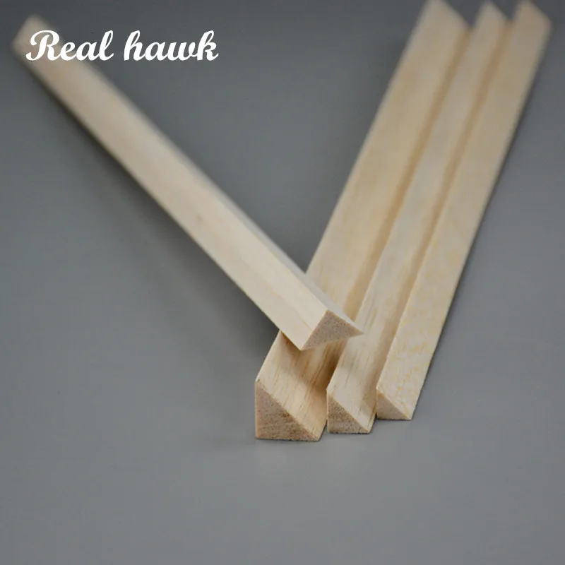 

1000mm long 10x10/12x12/15x15/20x20mm AAA Balsa Triangular Wood Sticks Strips for airplane/boat model DIY