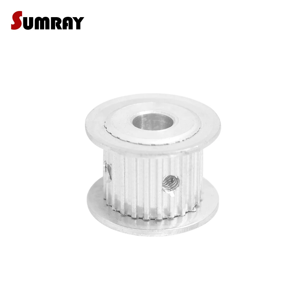 HTD3M 25T Transmission Pulley 4/5/6/6.35/8/10/12/14mm Inner Bore 11/16mm Width Toothed Pulley Wheel for Engraving Machine