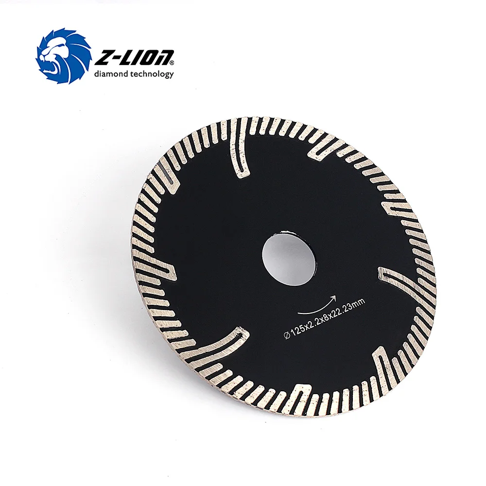 Z-LION 125MM Diamond Masonry Blade Cutting Disc For Granite Marble Concrete 3 Pcs Dry Wet Diamond Wheel Saw Blade T segmented