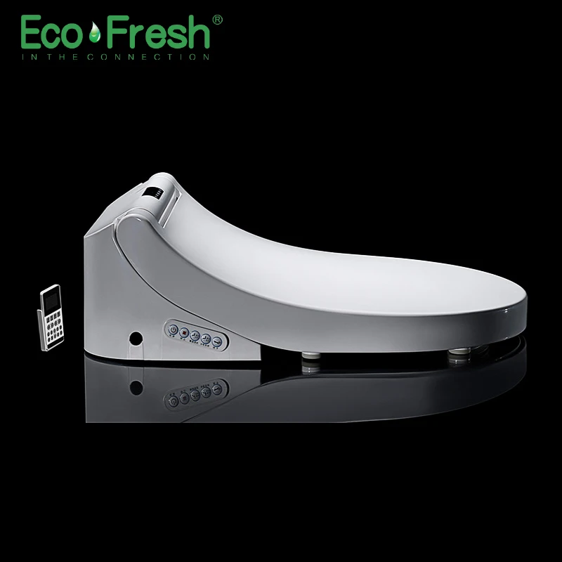 

Умное сиденье для унитаза ecoofresh, d-образное электрическое биде-покрытие, двойная Тепловая насадка, мягкая сухая чистка, массаж, подходит для настенного унитаза