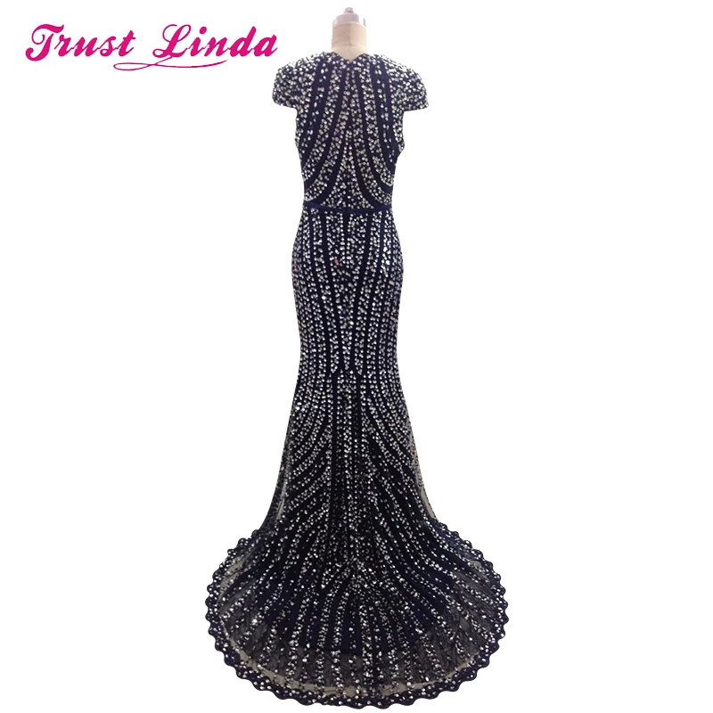 

High Quality Deep V Neckline Mermaid Beading Modest Mother Dress