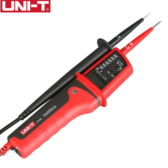 UNI-T UT15C wodoodporny cyfrowy miernik napięcia 24V ~ 690V AC/napięcie prądu stałego testery wyświetlacz LCD Auto zakres fazy obrót tester napięcia