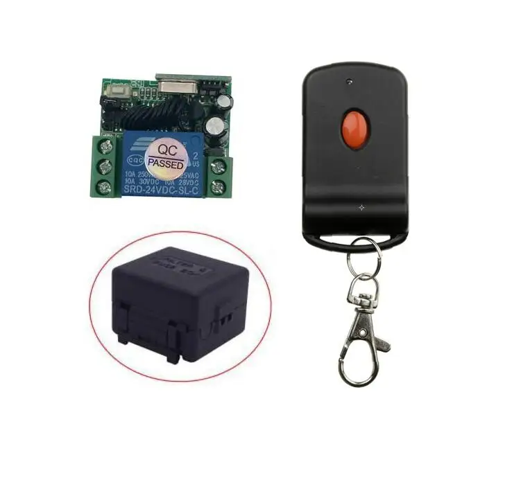 DC 24 v 1CH mini RF  wireless remote control light switch  Learning code receiver+ transmitter 315/433MHZ