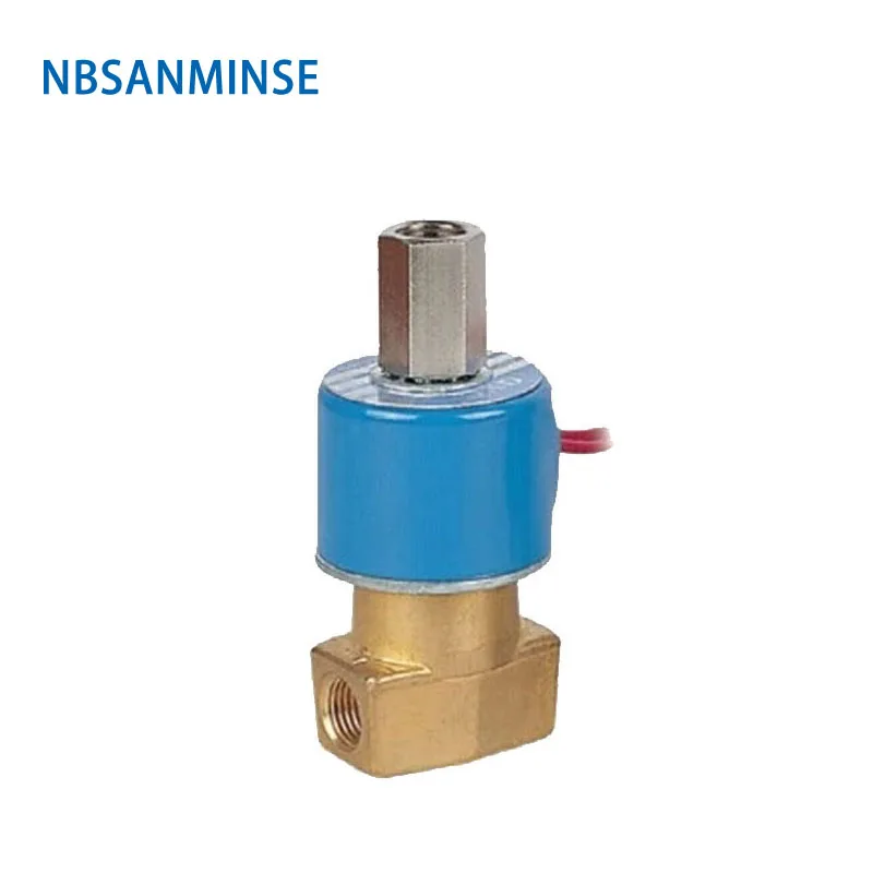 

NBSANMINSE QX22-06 1/4 & 1/8 & 3/8 Direct acting round coil Two way two position solenoid valve Pressure 0~0.9MPa 2/2 and 2/3