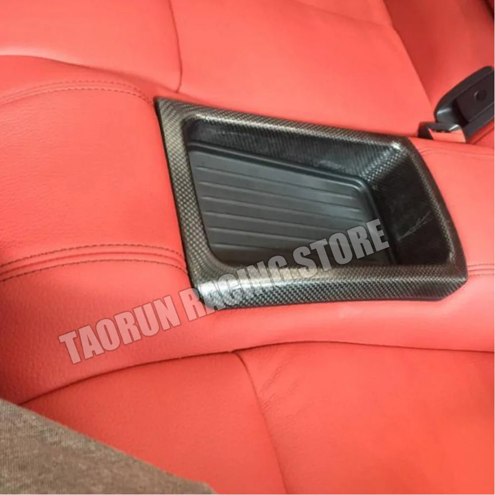 Carbon Fiber Rear Seat Storage Basket Cover Trim for BMW F32 4 Series Coupe F82 M4 Coupe ( can't fit F33 F36 F83 )