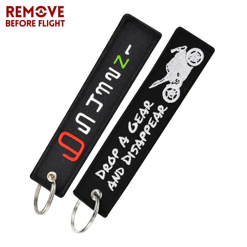 Fashion Launch Keychain  6 5 4 3 2 N1 Stalls Luggage Tag Cool Embroidery Key Fobs OEM Key ring for Motorcycles Cars Key Ring