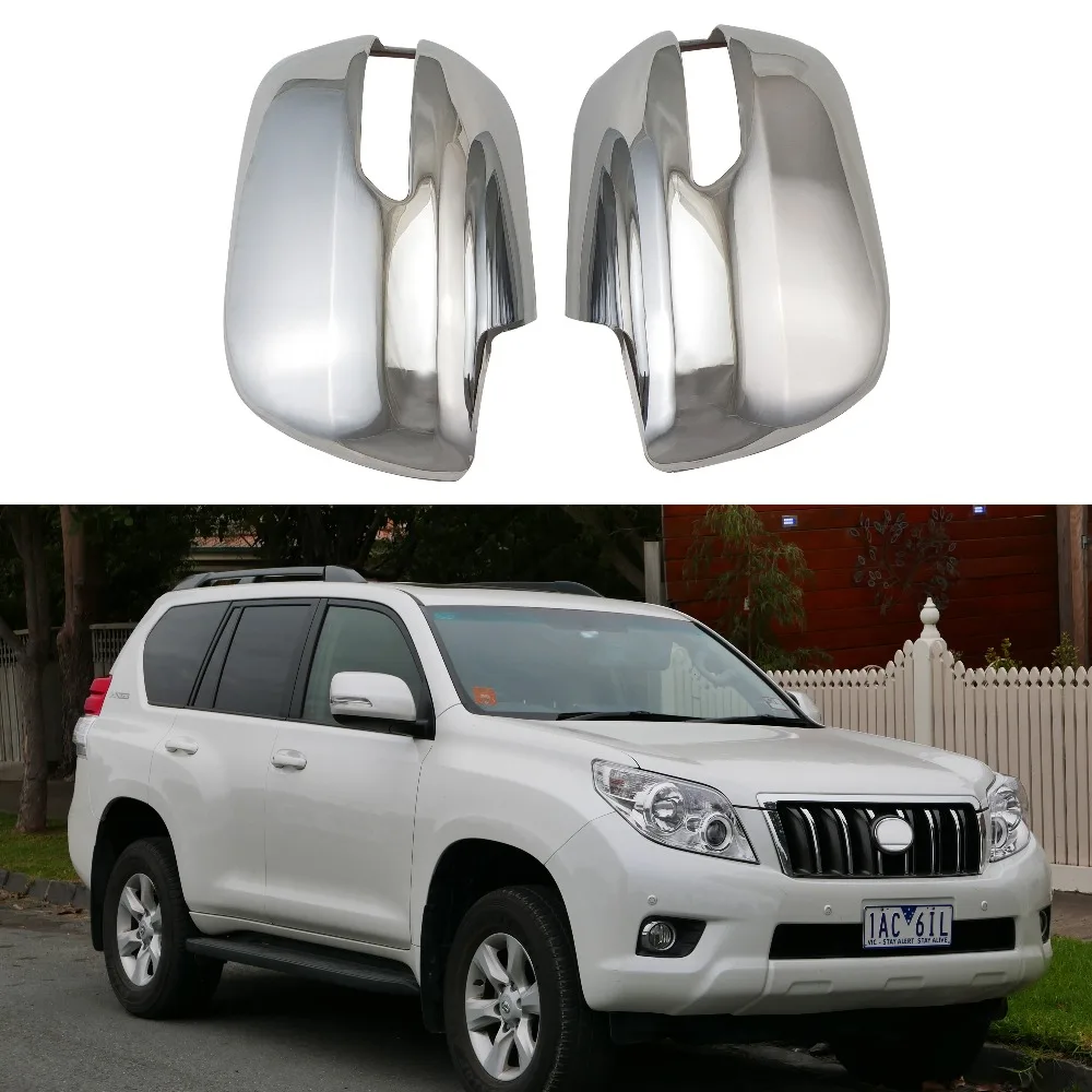 

ABS Chrome plated door mirror covers For Toyota Land Cruiser Prado FJ150 2009-2019 2PCS door Rearview