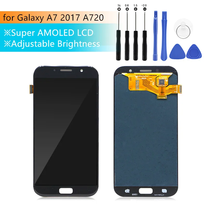 

5.7" For SAMSUNG GALAXY A7 2017 LCD Display Touch Screen Digitizer Assembly Replacement For Galaxy A7 A720 A720F SM-A720F LCD