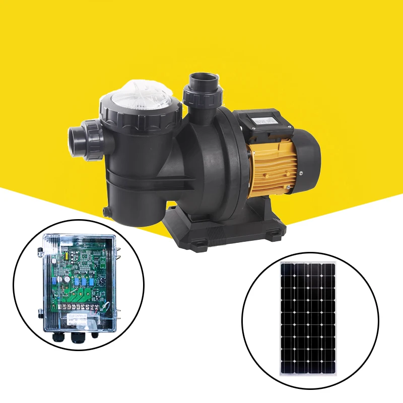 DC48V 500W swimming pool filter pump 17T/h 15m solar powered pool pump kit solar swimming pool pump for home