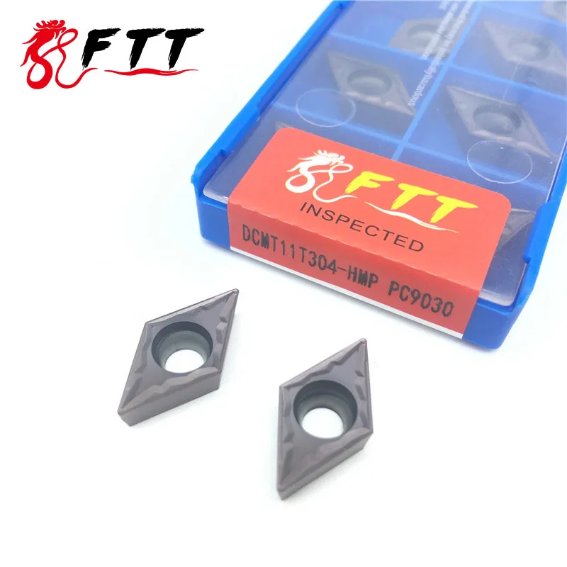 Токарный инструмент DCMT11T304 HMP PC9030, твердосплавная вставка, токарный резец высокого качества