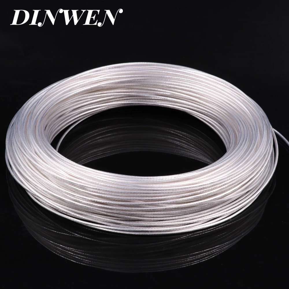 0.12MM2-6.0MM2 High Purity Silver Plated OCC PTFE Wire Copper Cable For Hifi Audio DIY Amplifier Speaker Headphone AWG26-AWG9