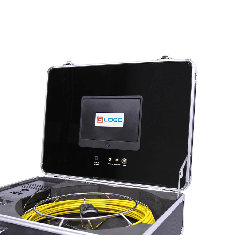 1Set 20/30/40M Cable Pipeline System Sewer Inspection Camera DVR System 7 Inch Display Endoscope Surveiilance