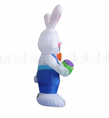 Paintbrush inflable gigante de Pascua para decoración interior y exterior, conejo, huevo, césped