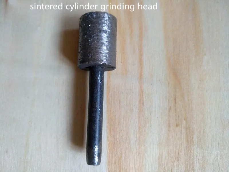 6mm shank cylinder shape diamond sintered carving and grinding head for stone carving and grinding