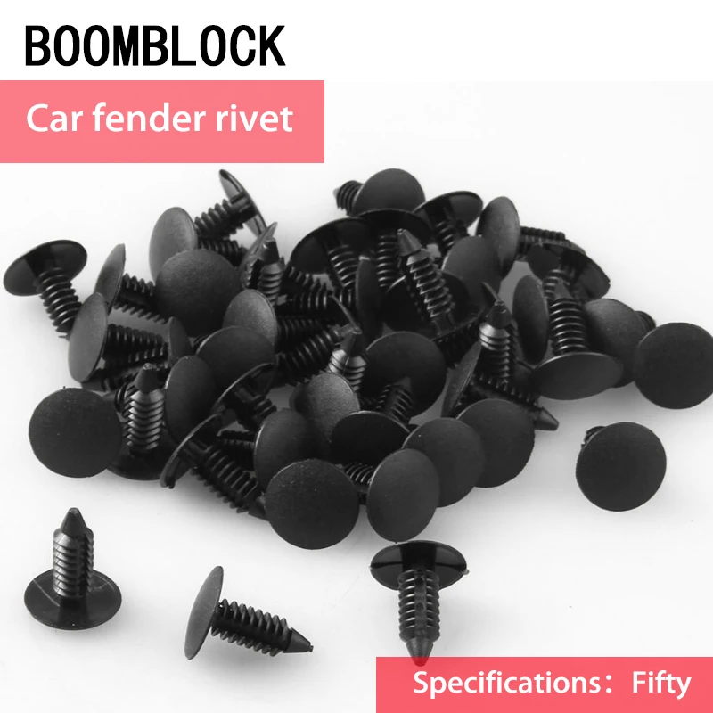 50x Car Styling Door Bumper Clips Retainer Fender Rivet For Renault Megane 2 Captur Mitsubishi ASX Jeep Wrangler Peugeot 207 508