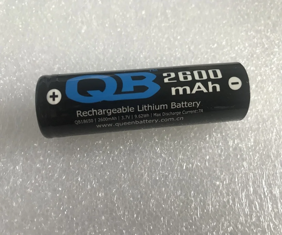 

(200pcs/lot free shipping to CA CH NO)QB18650 2600mAh battery cell 3.7V rechargeable cell 7A