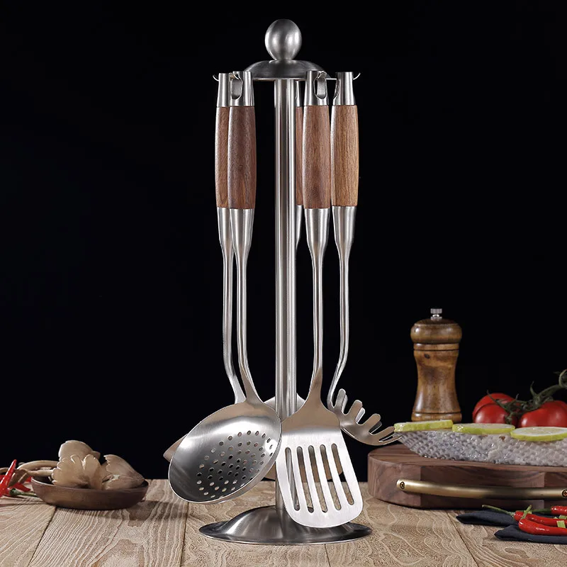 Kitchen Cooking Utensils, Turner/ Soup Ladle/ Slotted Turner/ Slotted Spoon/ Pasta Server, 304 Staniless Steel