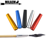 3/6/12pcs Archery Connect Arrowhead Aluminium Arrow Insert OD 8mm Wooden Bamboo Arrow Shaft Hunting Arrow Accessories