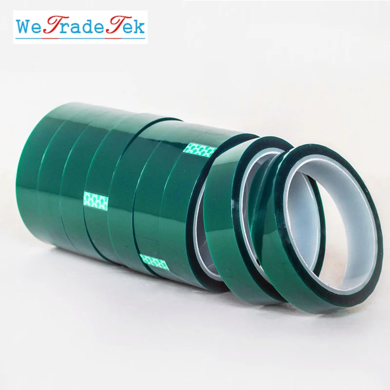 PET Green Tape High Temperature Insulation Shielding Tape for  PCB Solder Plating Insulation Protection 33M