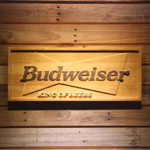 Budweiser King of Beer 3D Wooden Signs