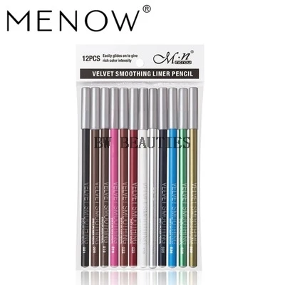 100Sets/Lot MENOW new Moisturizing Care Waterproof Lasting   Eyeliner Lip Pencil Durable Color Cross Border Make Up