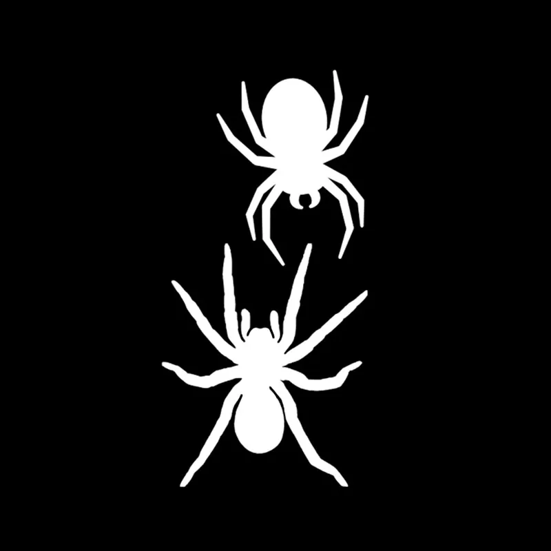 YJZT 7.5*15.1CM Interesting Horror Spider Decor Car Stickers Vinyl Personalized Graphic C12-0969