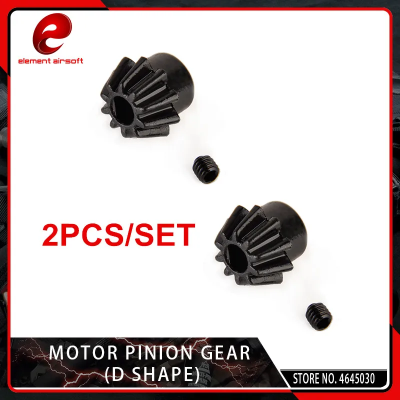 Element 2 Pcs/Pack Airsoft Motor Pinion Gear (type D) for Airsoft AEG Motor Hunting Paintball Accessories