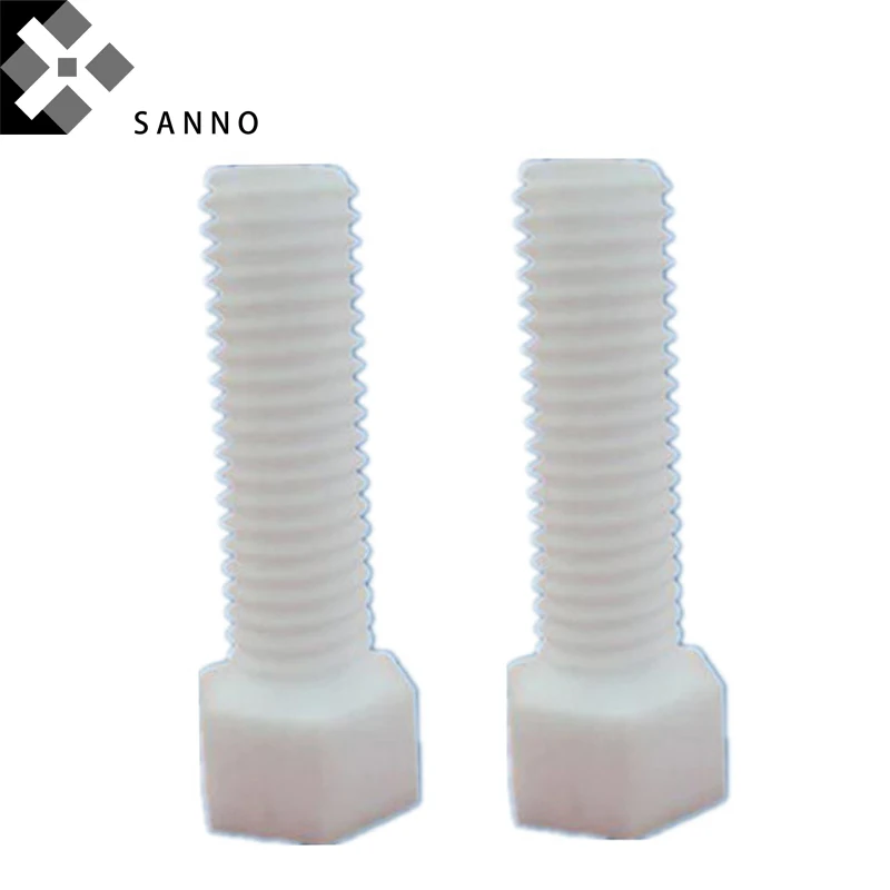 Imagem -03 - Parafusos de Isolamento Resistentes ao Calor Parafuso de Cabeça Sextavada com Parafuso Alumina Ceramic Cap M3x15-m8x50 10 Pcs