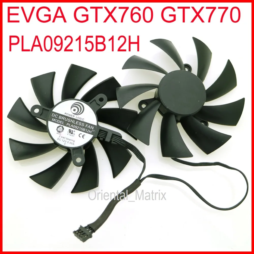 PLA09215B12H 12V 0.55A 85mm 42*42*42mm 4Pin 4Wire For EVGA GTX760 GTX770 Graphics Card Cooling Fan