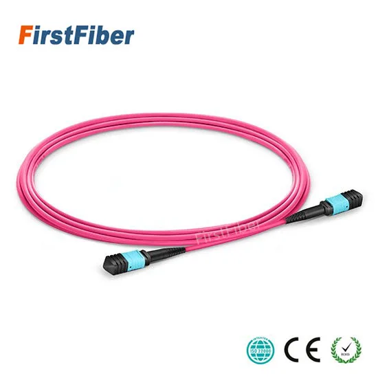 20m MPO Fiber Patch Cable  OM4  UPC jumper Female to Female 12 Cores  Patch Cord multimode Trunk Cable,Type A Type B Type C