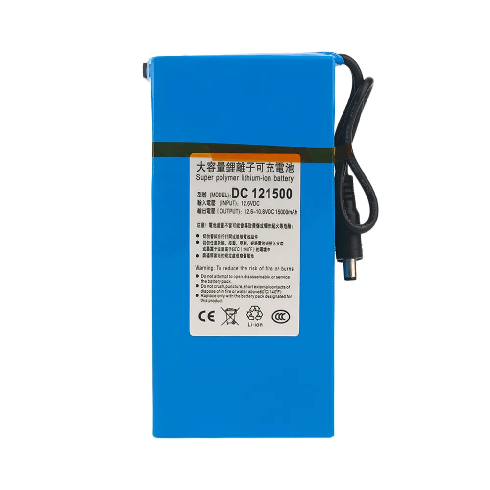 GTF DC 12V 15000mAh Powerful Rechargeable Li-ion Battery Backup Li-ion Battery For CCTV Camera Wireless Transmitter