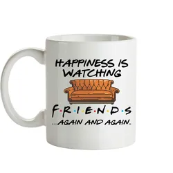 Whitelf Tv Shows Friends Mugs Travel Beer Cup Porcelain Coffee Mug Tea Cup 11oz Ceramic Mugs