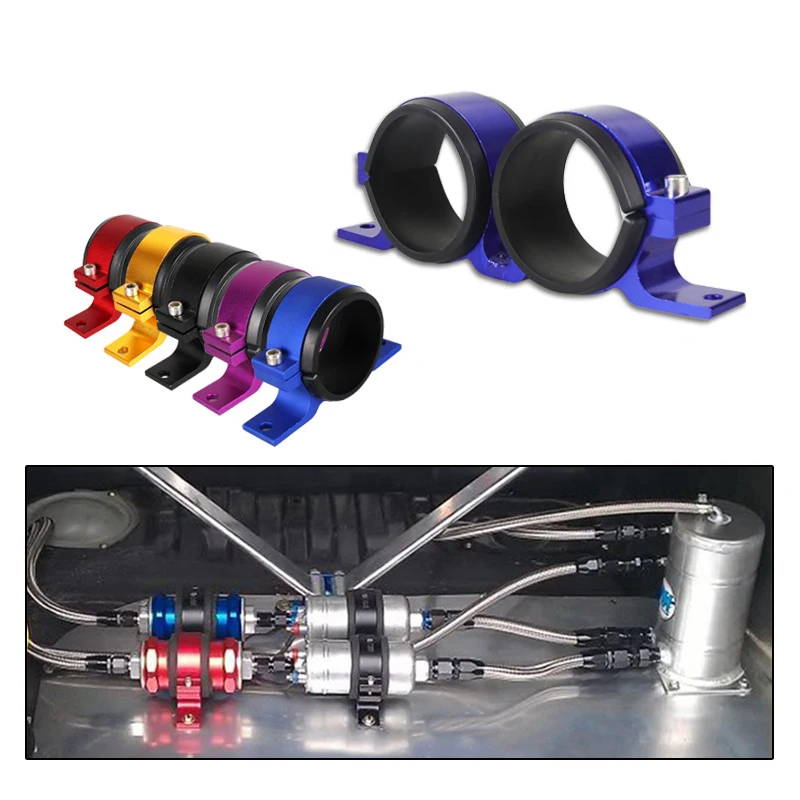 JKdreamer Dual Twin Fuel Pump Mount Bracket 60MM & Fuel Filter Clamp 50mm Cradle For Car Modified TK-CA747K2