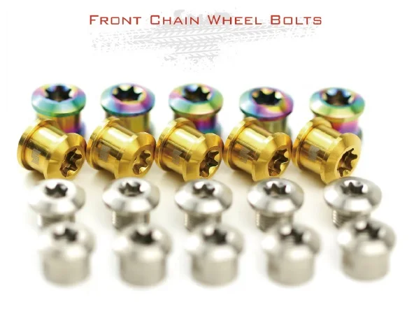 

-PART bike bicyle crankset crank Set Single or Double Chain Ring colorful Stuff Bolt bolts with Nuts 6.5mm/8.5mm bike parts