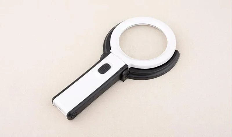 2.5X 8X  Desktop LED Illuminated Plug-in Dest-type Handheld Dual-purpose Magnifier Repair Tool Foldable Table Magnifying Glass