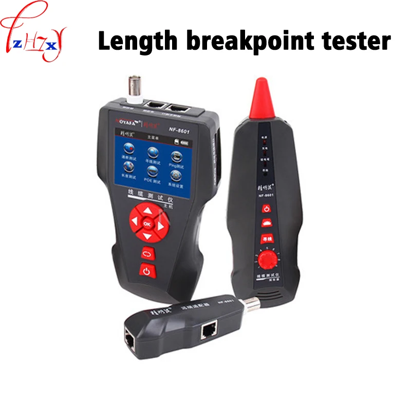 Probador de cable completamente funcional, probador de longitud de punto de interrupción, 3,7 V, NF-8601, versión en inglés, LCD, buscador de función completa, 1 ud.