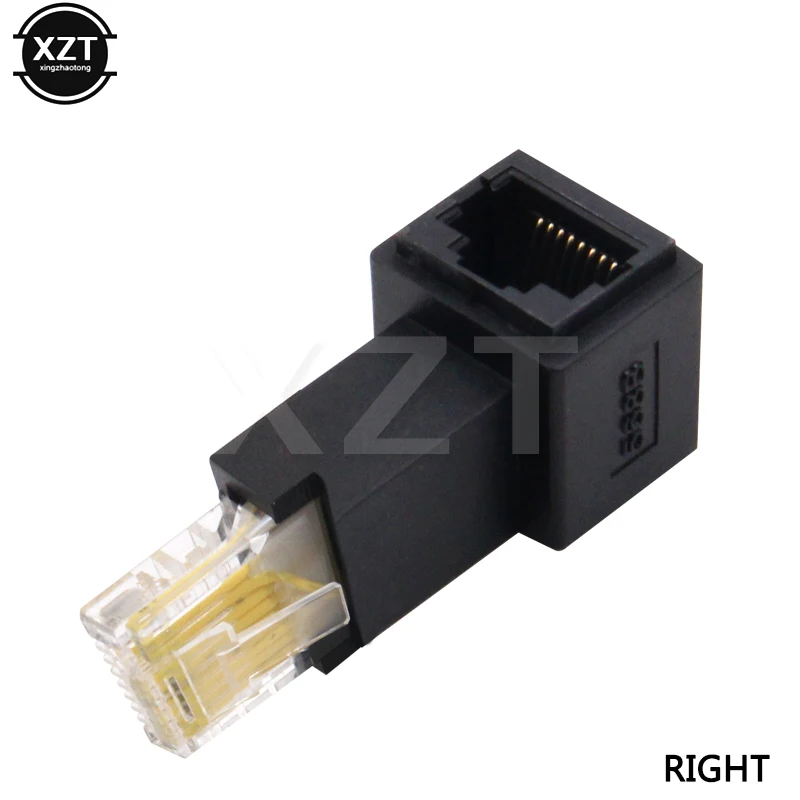 NEWESE-Extension de réseau Ethernet mâle vers femelle, résistant, à angle droit 90, 8P8C, Harmony STP UTP Cat inspectés RJ45, offre spéciale