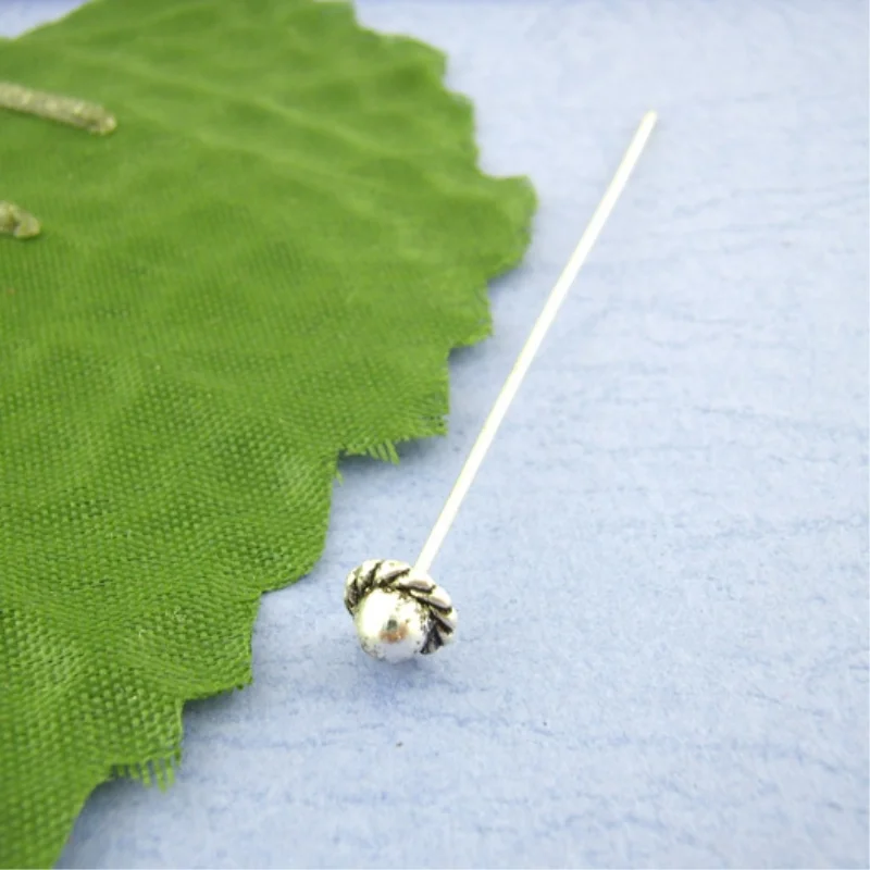 

Ювелирные изделия Doreen Box, 30 шт., серебристый цвет, 3D головной убор, булавка 55 мм (B00404)