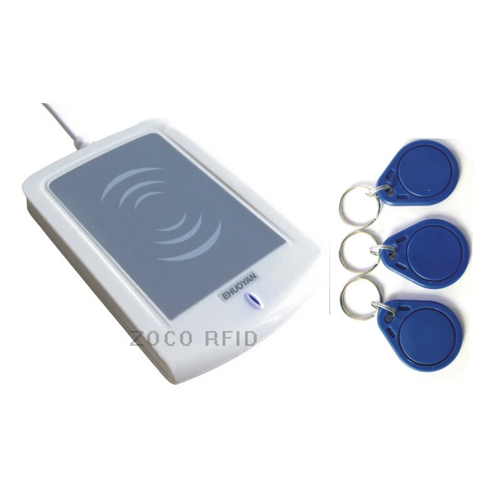 Rfid NFC Reader Writer 13.56MHZ USB ER302 Android +Auto Scan+ SDK+Software eReader +3 Tags