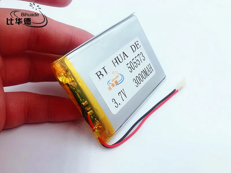 Li-Po 505573 3.7V 3000MAH Factory Direct MP3, MP4, MP5 GPS PDA navigation , security instrument-specific polymer battery