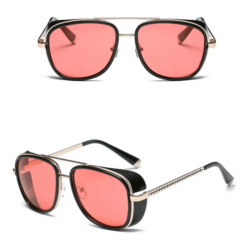 Imagen 2 del producto 2019 Iron Man 3 Tony Stark gafas De Sol masculinas Vintage Steampunk Oculos De Sol gafas De Sol para hombres