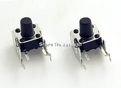 100Pcs Tact Switch 6*6*8mm Horizontal with Bracket Tactile Push Button Switches 6x6x8mm Micro Switch