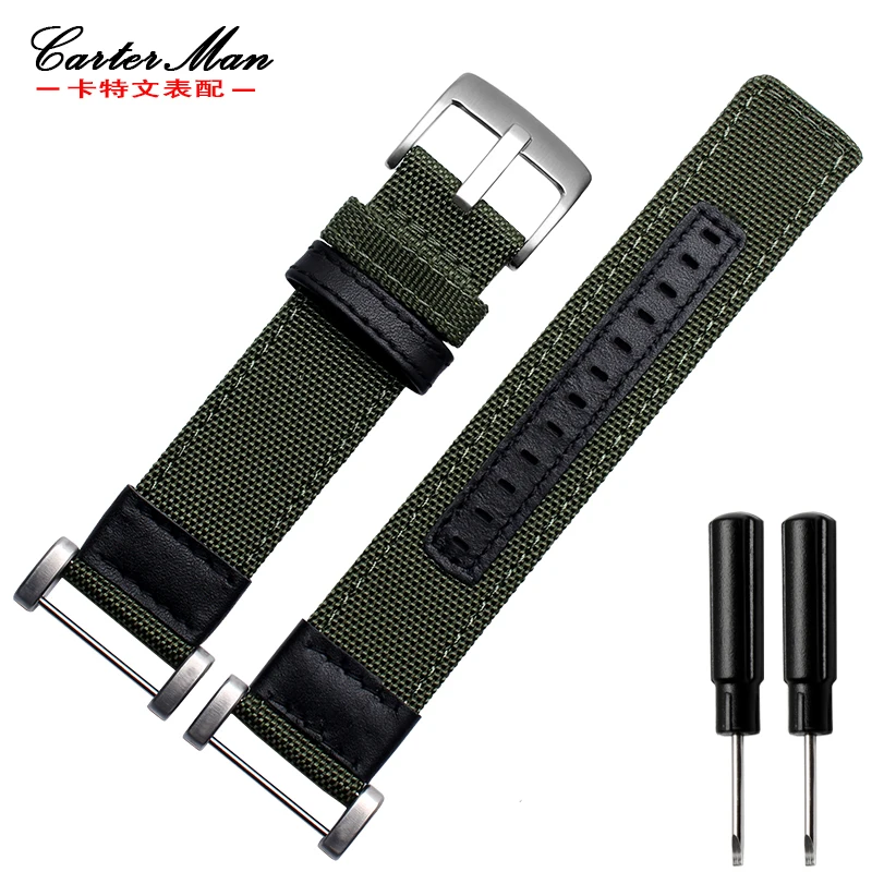 New Canvas strap 24mm nylon watchband for Suunto core smart watch strap with adapters bracelet high quality